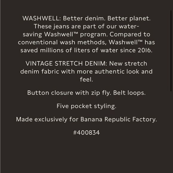 Banana Republic MID-RISE SKINNY JEAN Black size 28/6 Petite NWT Retail $80 - Picture 8 of 10